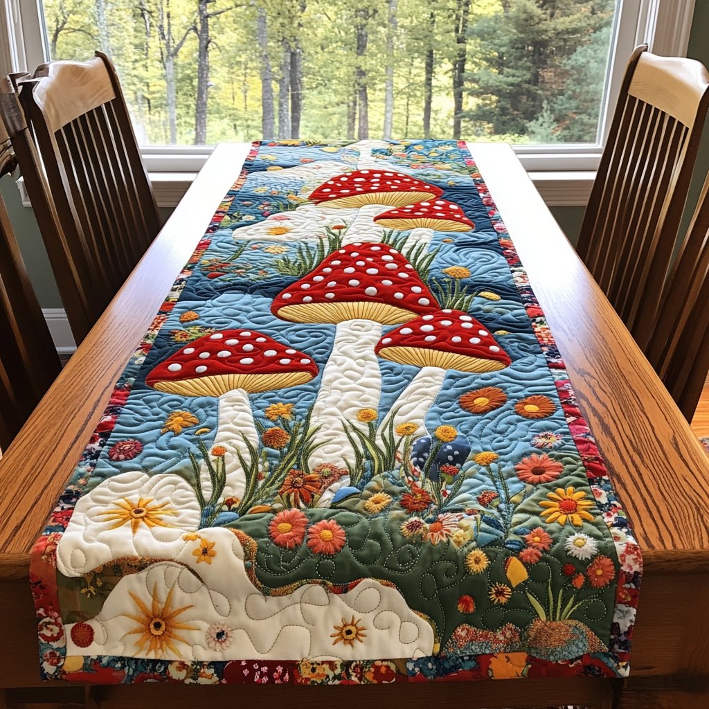 Mushroom Kingdom Table Runner