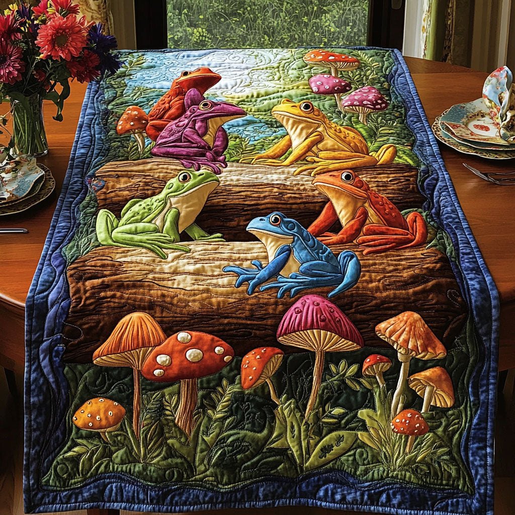 Mushroom Meadow Magic Table Runner