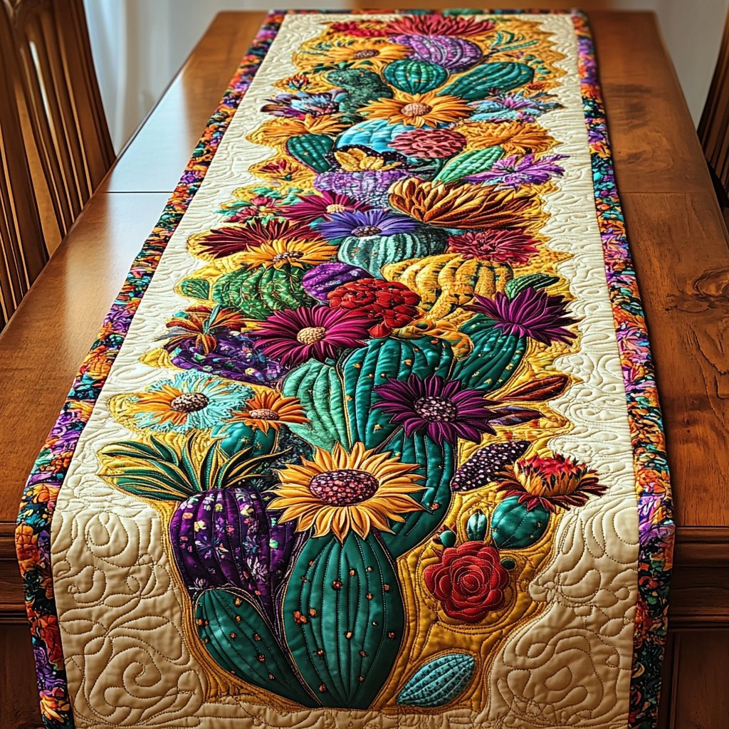 Mystic Cactus Table Runner