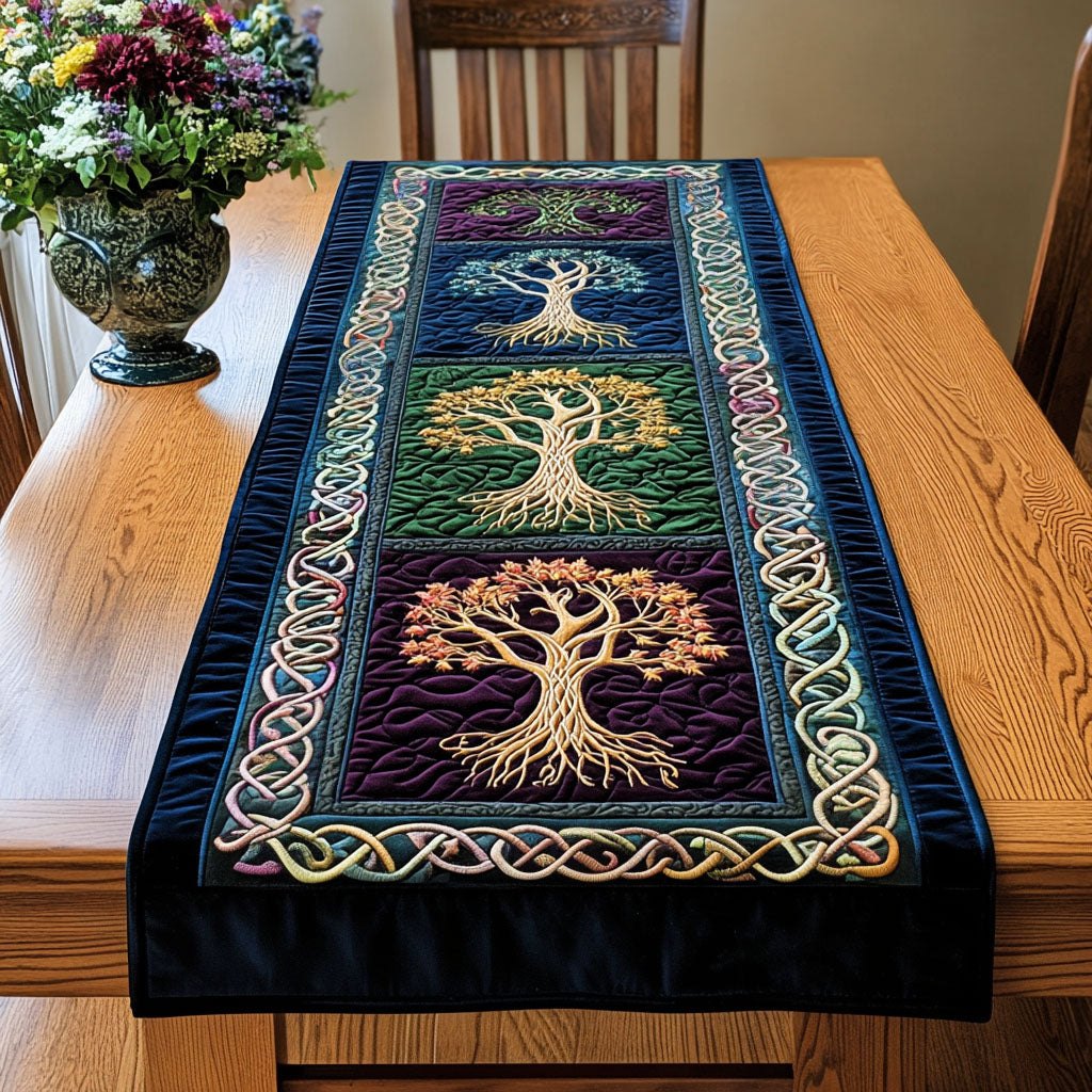 Mystic Celtic Trees Table Runner