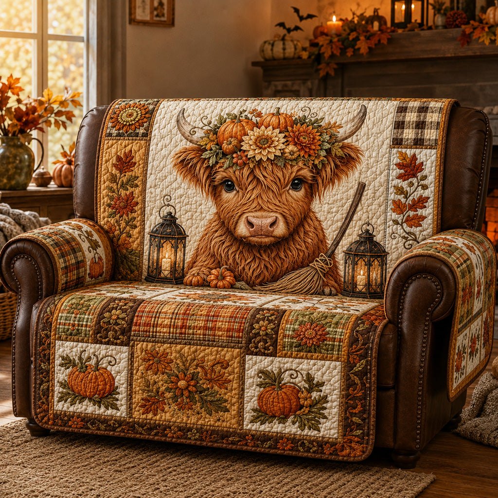 Mystic Lantern Highland Calf Sofa Cover