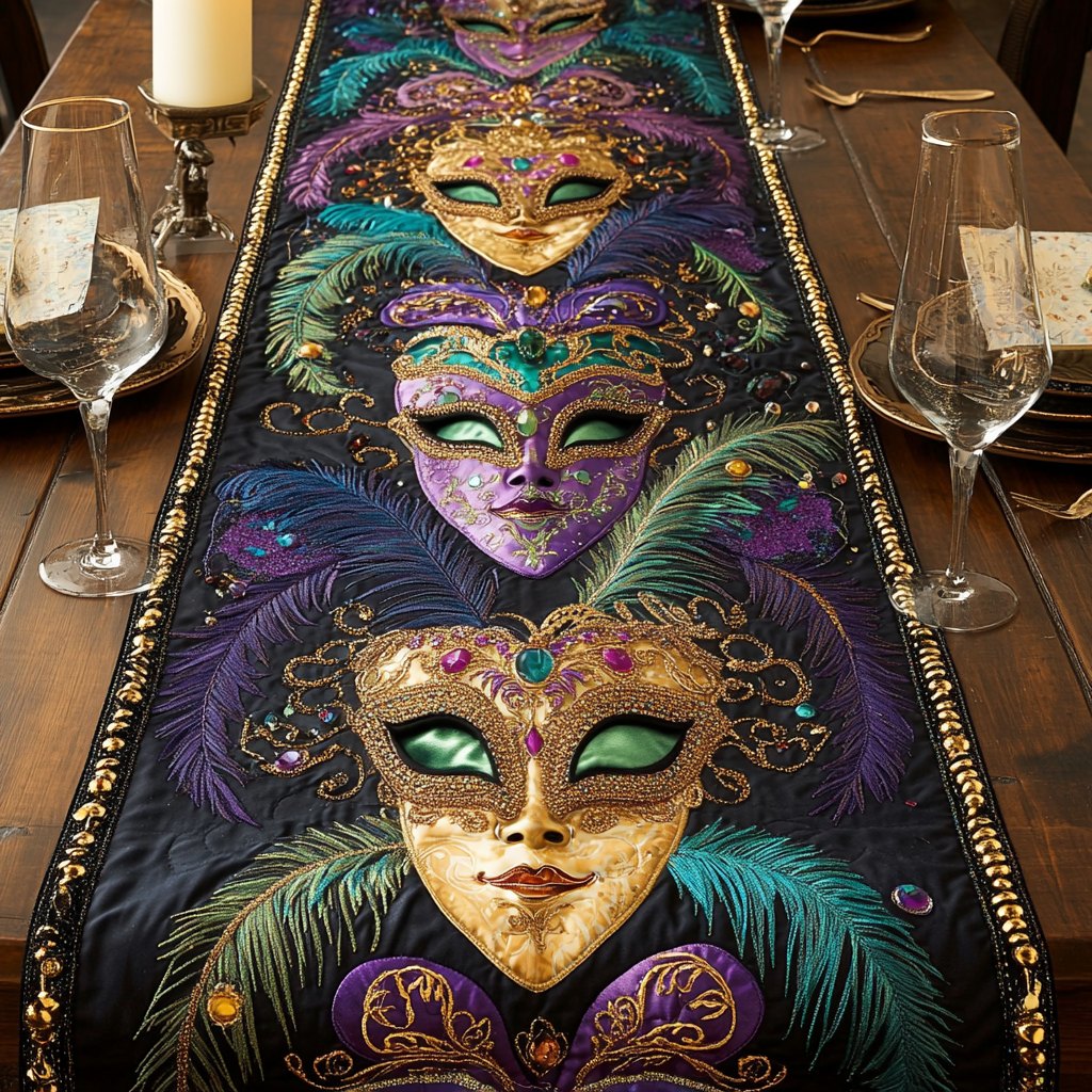 Mystic Mardi Table Runner