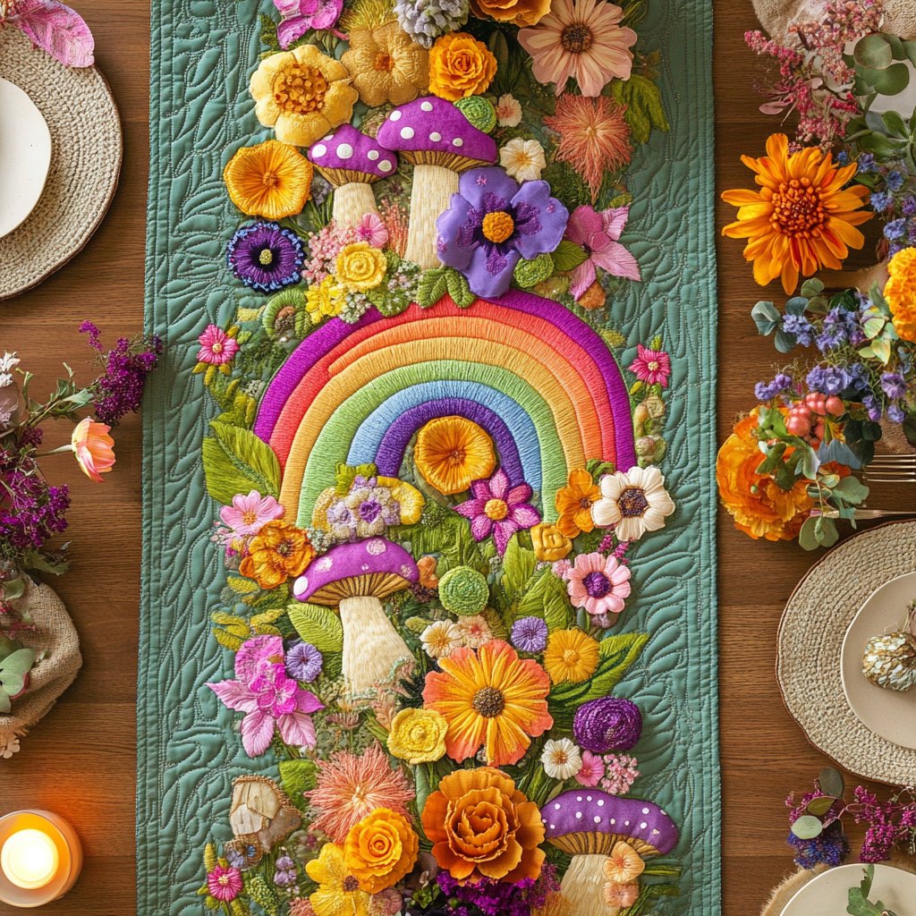 Mystic Meadow Table Runner