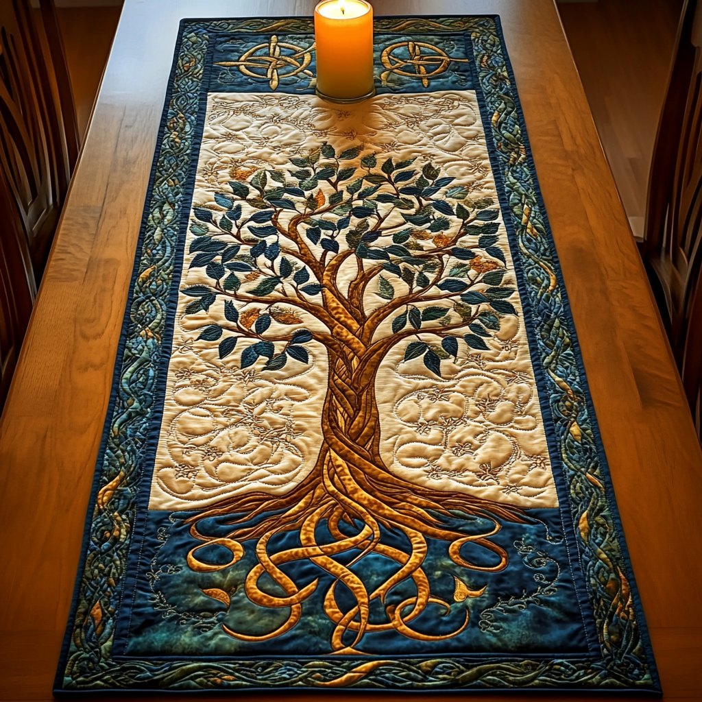 Mystic Roots Table Runner