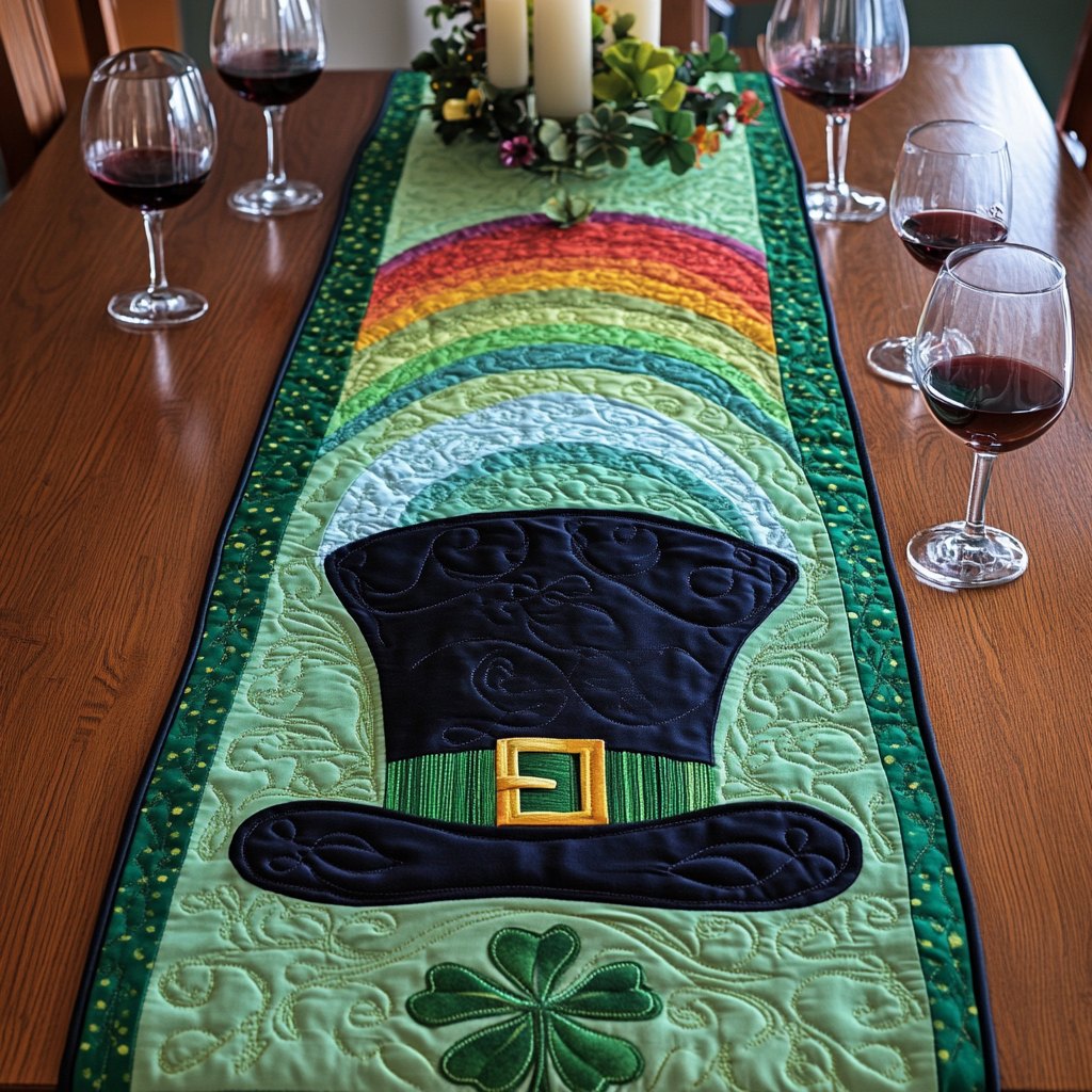 Mystic Shamrock Table Runner