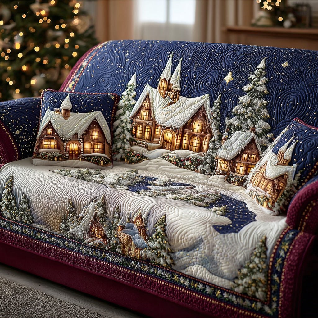 Mystic Winter Lights Sofa Cover