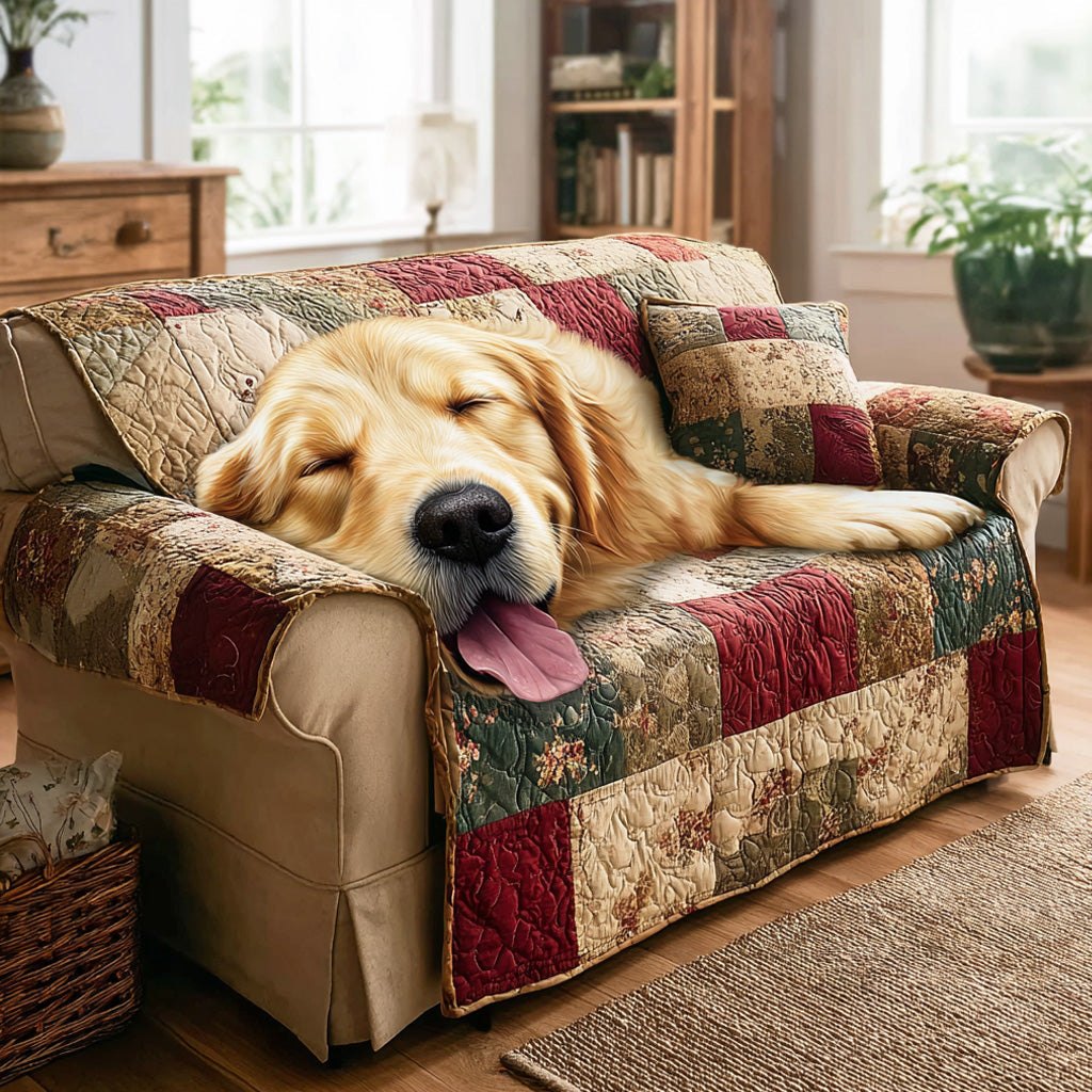 Nap Time Golden Sofa Cover