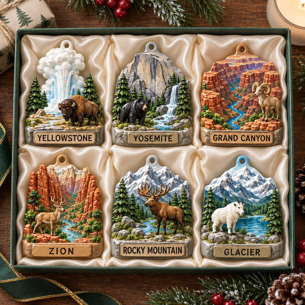National Parks Ornament Gift Set