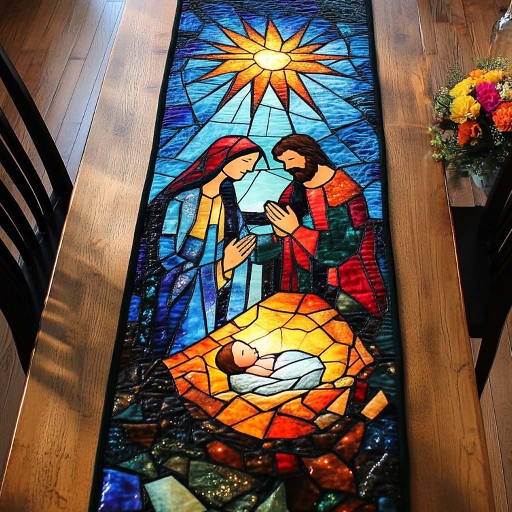 Nativity Glow Table Runner