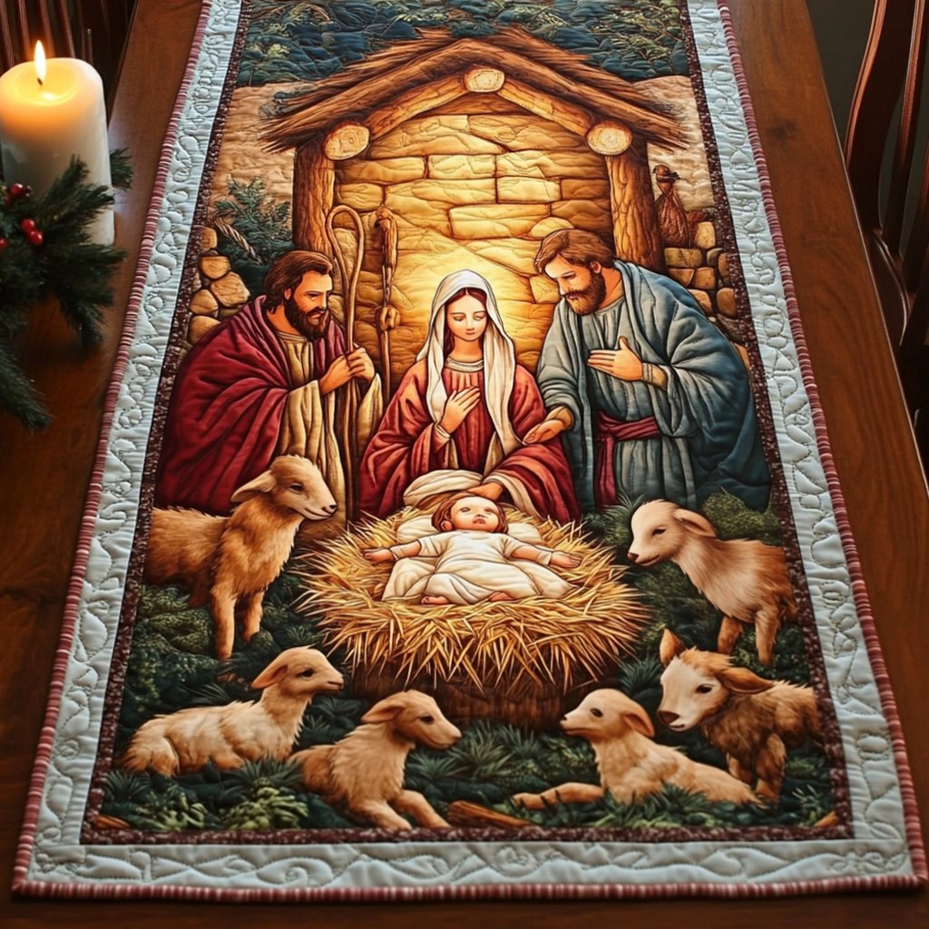 Nativity Grace Table Runner