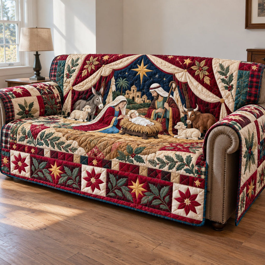 Nativity Heavenly Star Sofa Cover