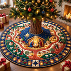 Nativity Lantern Festival Christmas Tree Skirt