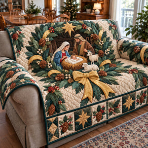 Nativity Sacred Sky Sofa Cover - Made to Order