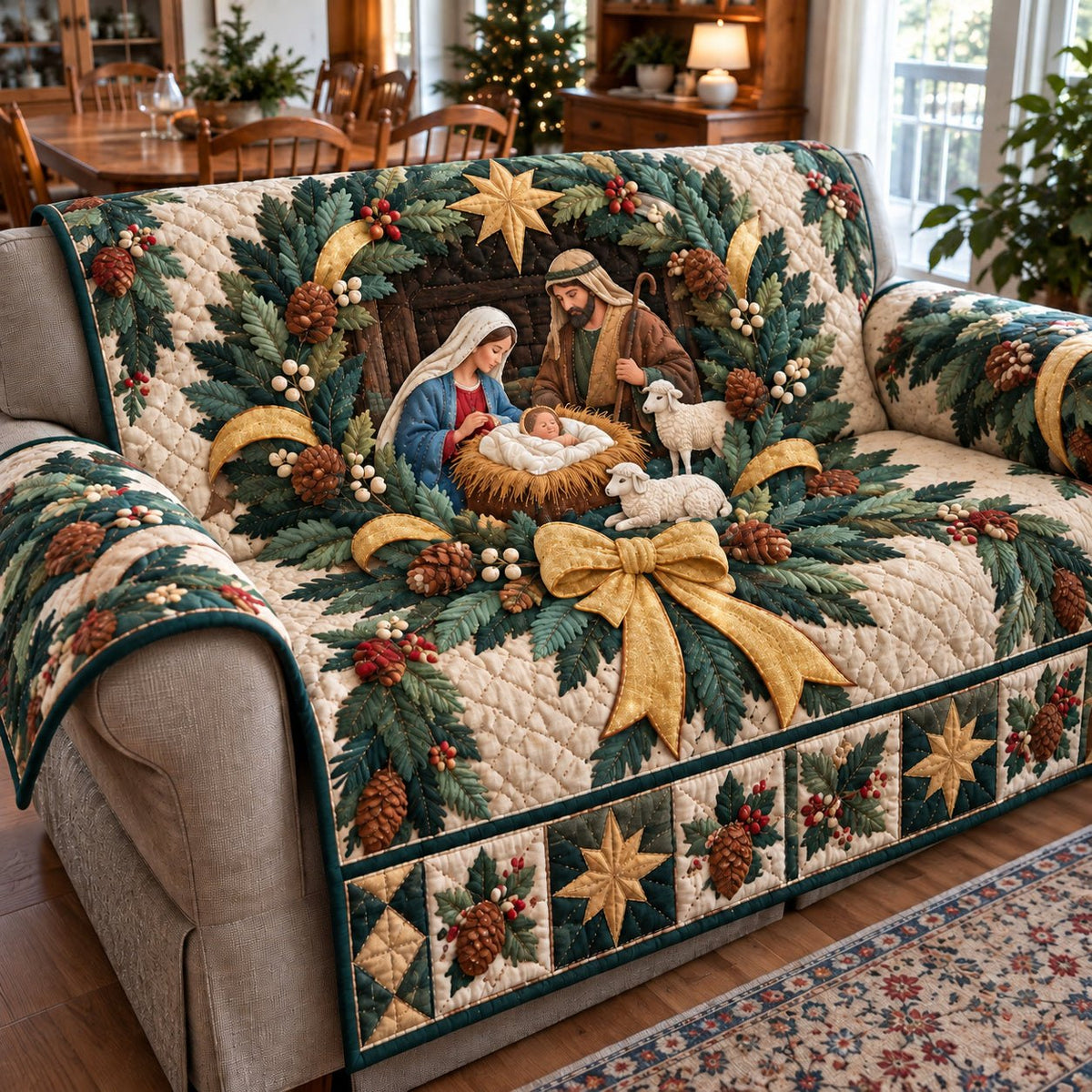 Nativity Sacred Sky Sofa Cover