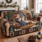Mary with Child Window Nativity Sofa Cover