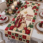 Jesus Reason For The Season Nativity Table Runner