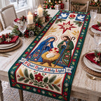 Quiet Night Holy Light Nativity Table Runner
