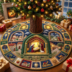 Nativity Scene Christmas Tree Skirt