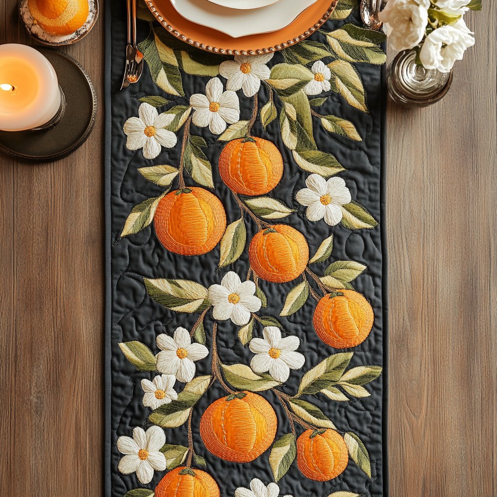 Nature Citrus Table Runner