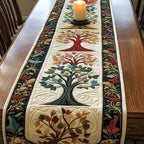 Tree of Life Blocks on Cream Table Runner