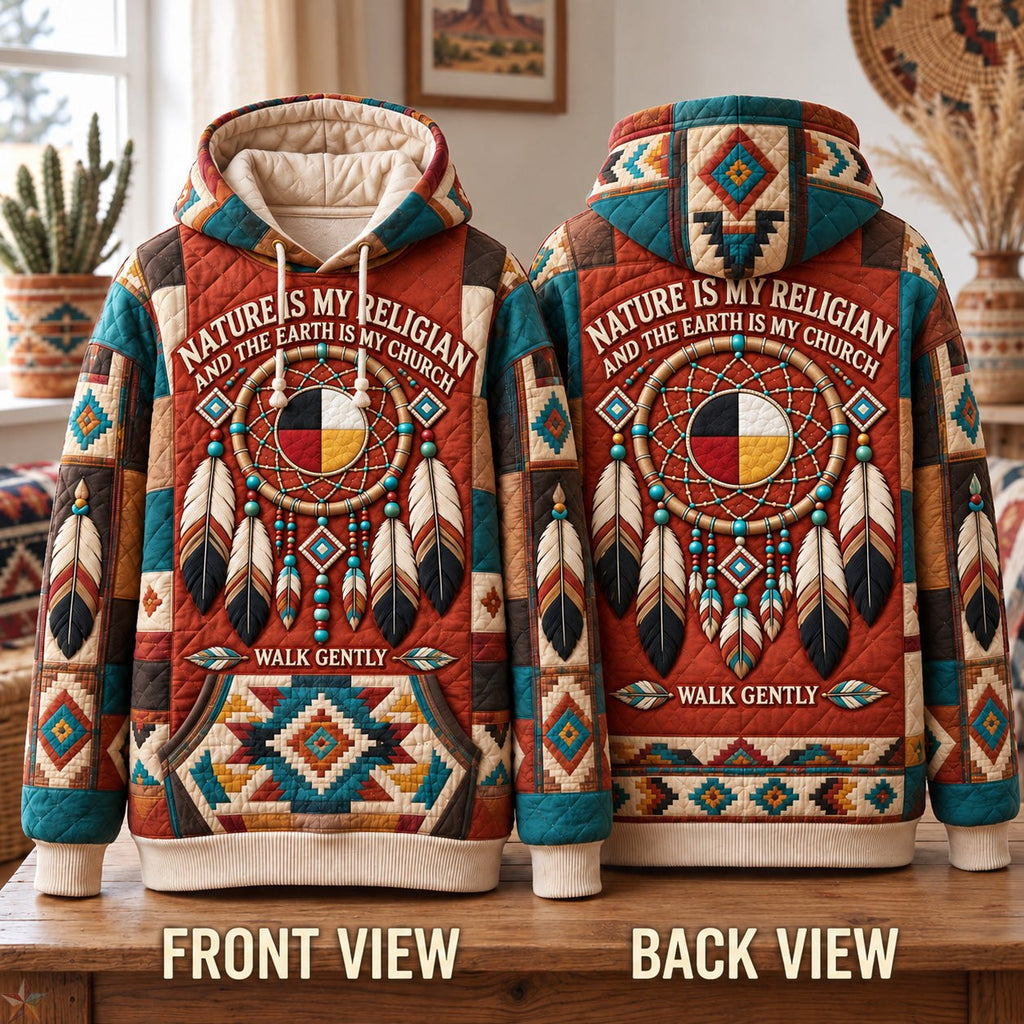 Nature Is My Religion hoodie, all-over print