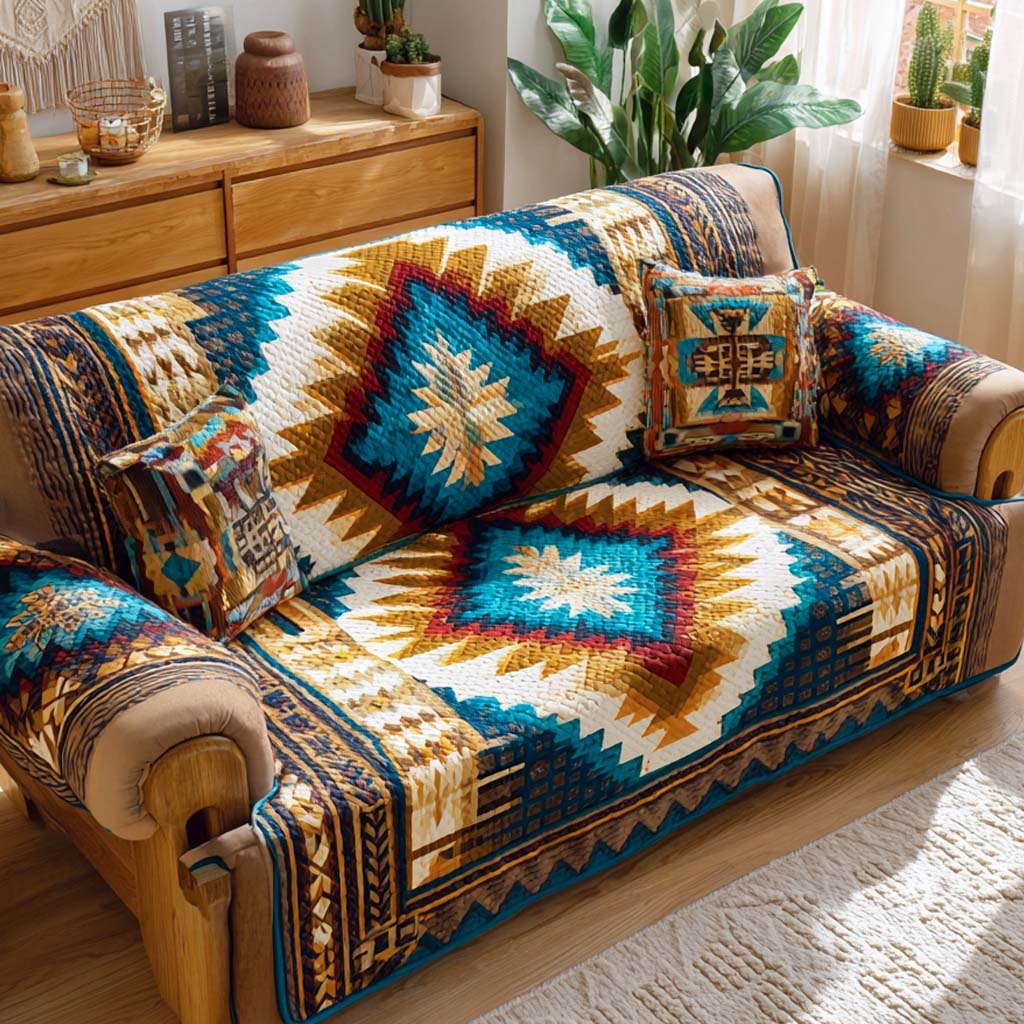 Navajo Gem Diamond Sofa Cover