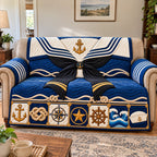 Navy Veteran Pride Sofa Cover