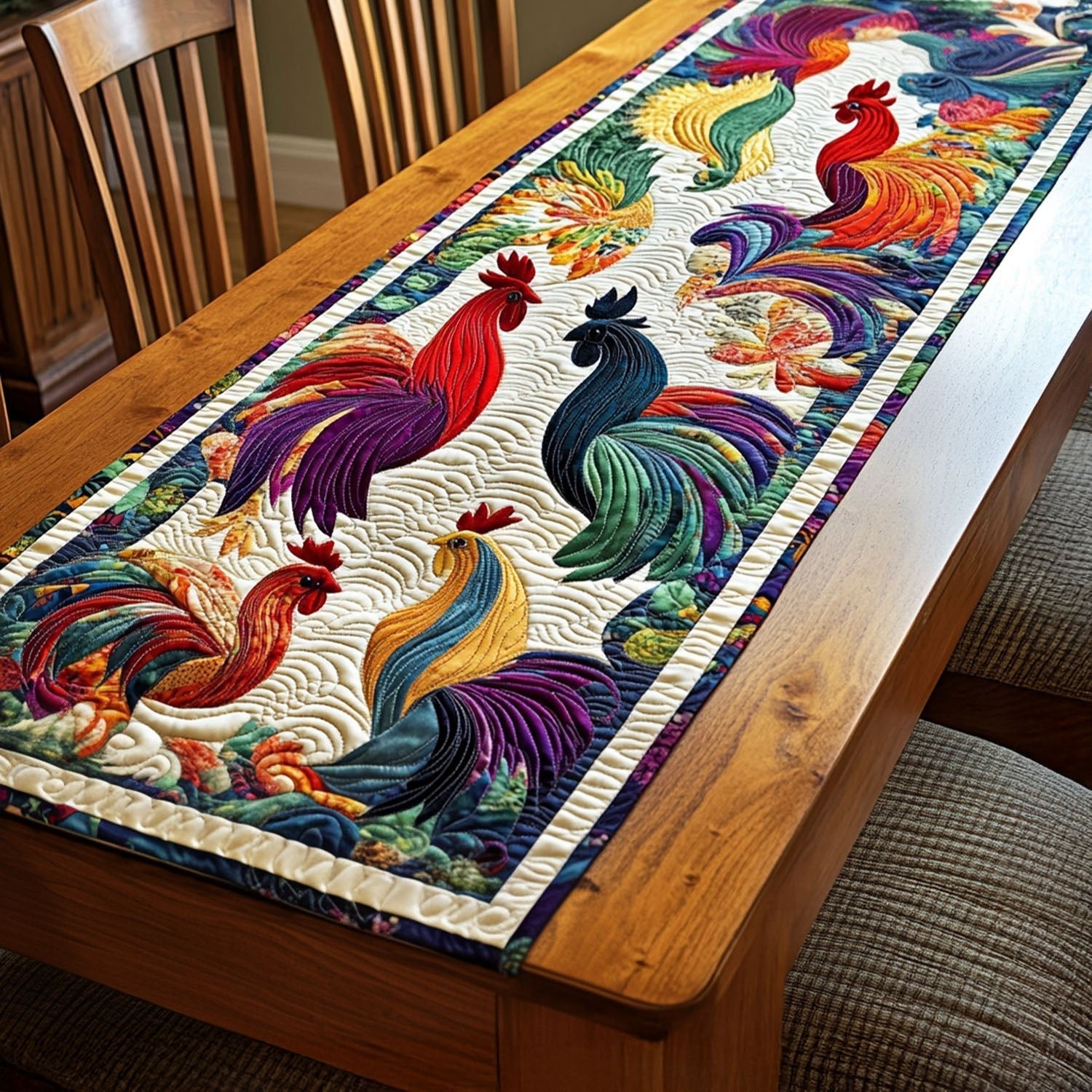 Nestled in Feathers Table Runner