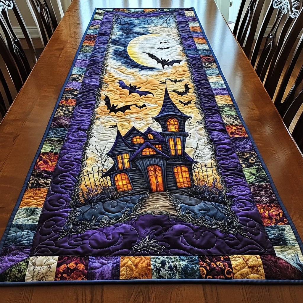 Night Bats Table Runner