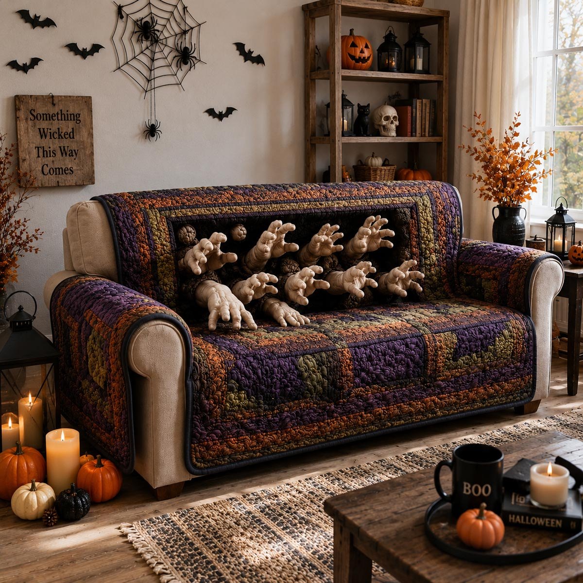 Nightmare Hands Sofa Cover