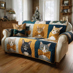 Noble Cat Bowtie Sofa Cover