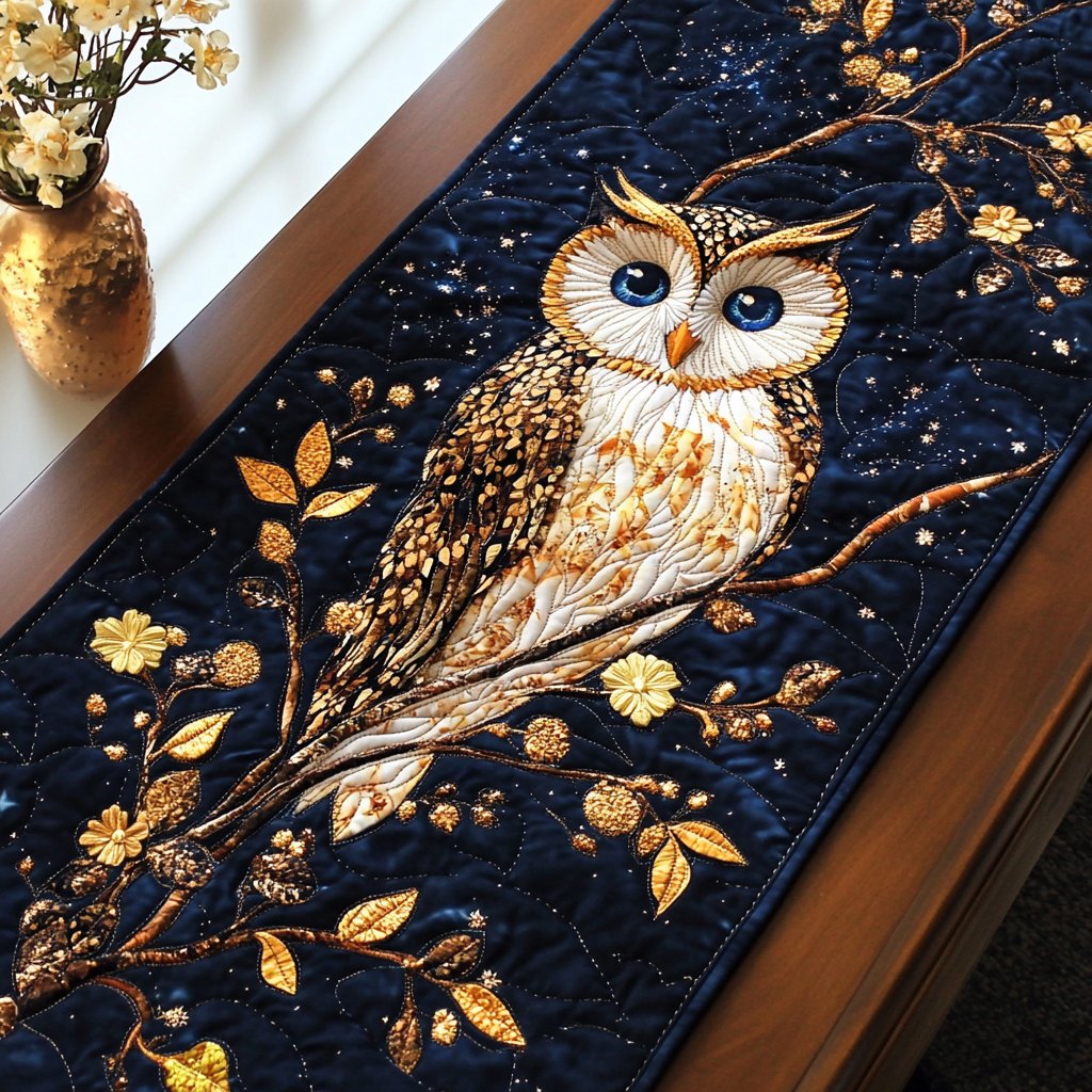 Nocturnal Watcher Table Runner