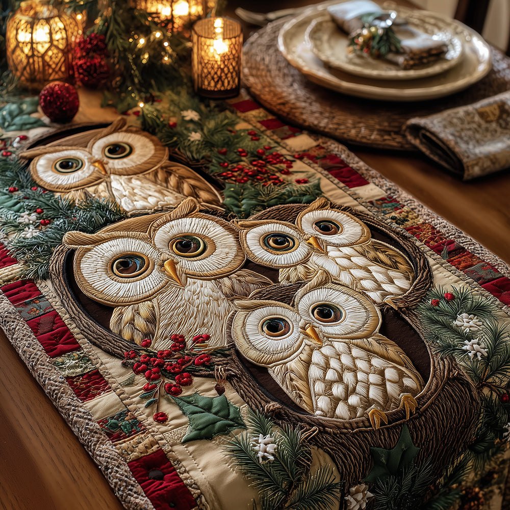 Noel Owl Gathering Table Runner