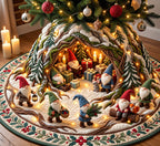 Nordic Gnome Forest Christmas Tree Skirt