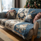 Nordic Winter Buddies Sofa Cover