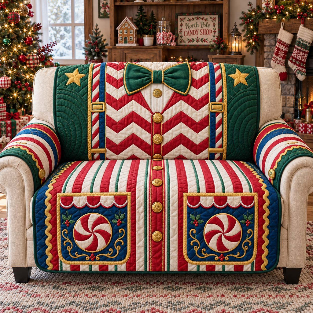 North Pole Candy Sofa Cover