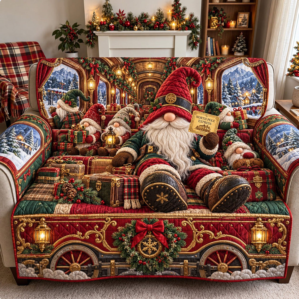 North Pole Express Sofa Cover