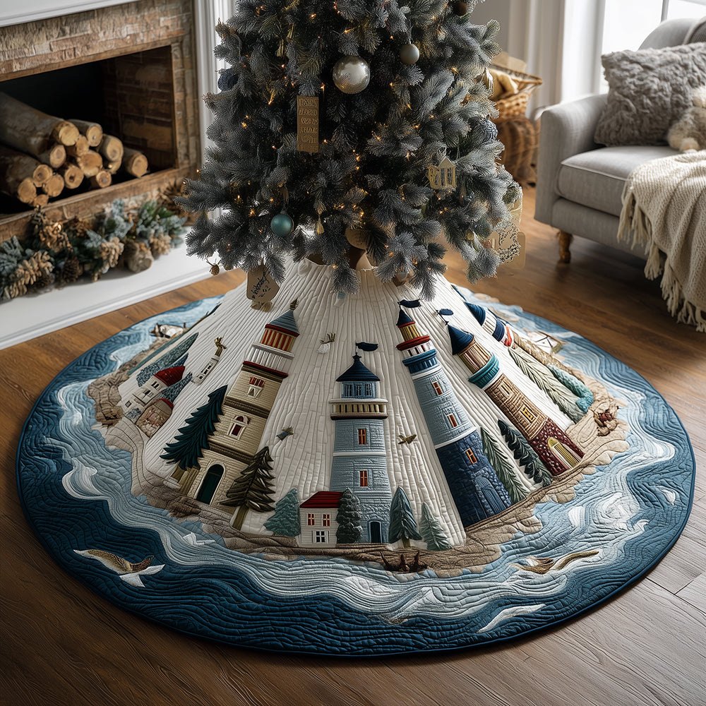 North Shore Lighthouse Christmas Tree Skirt