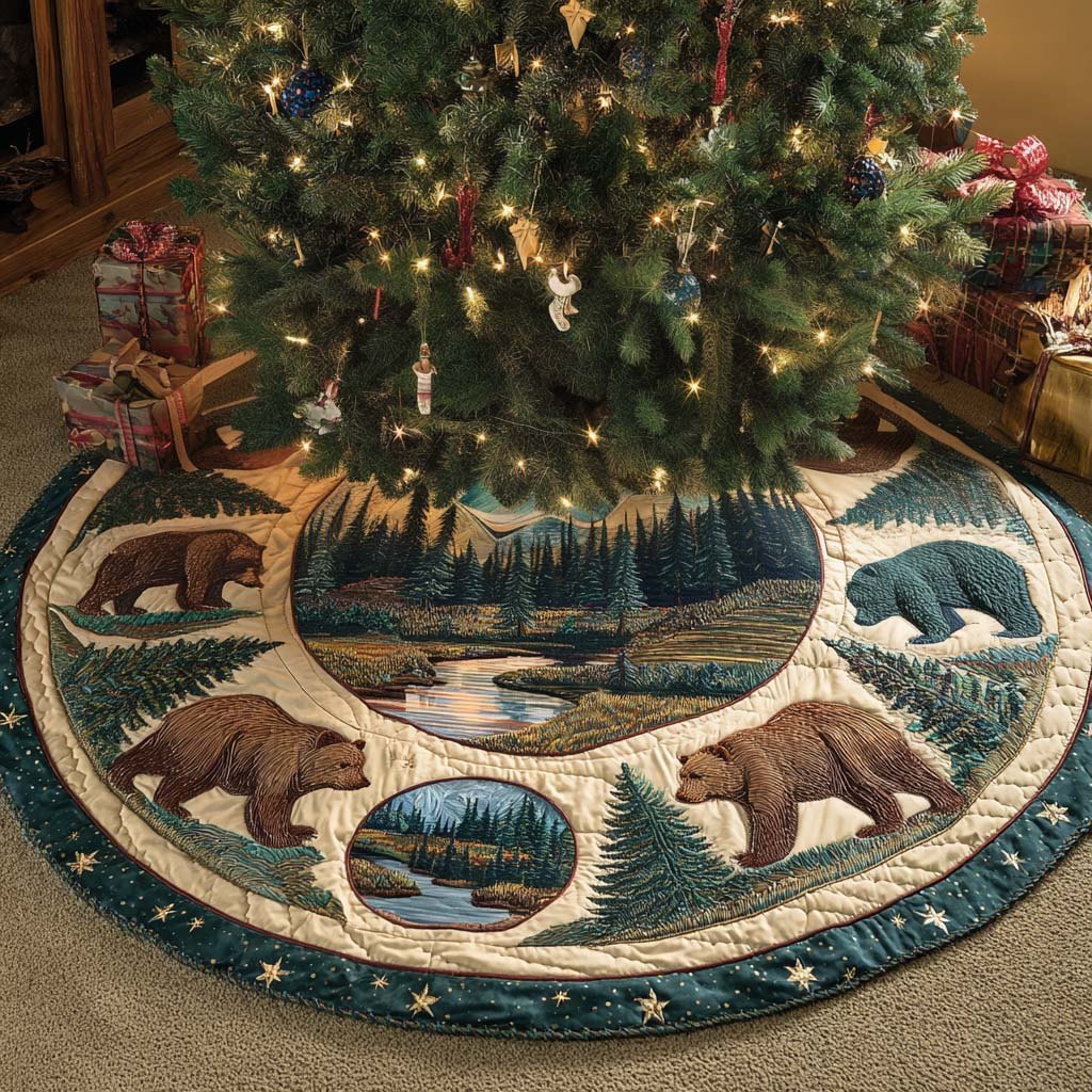 Northern Tracks Christmas Tree Skirt