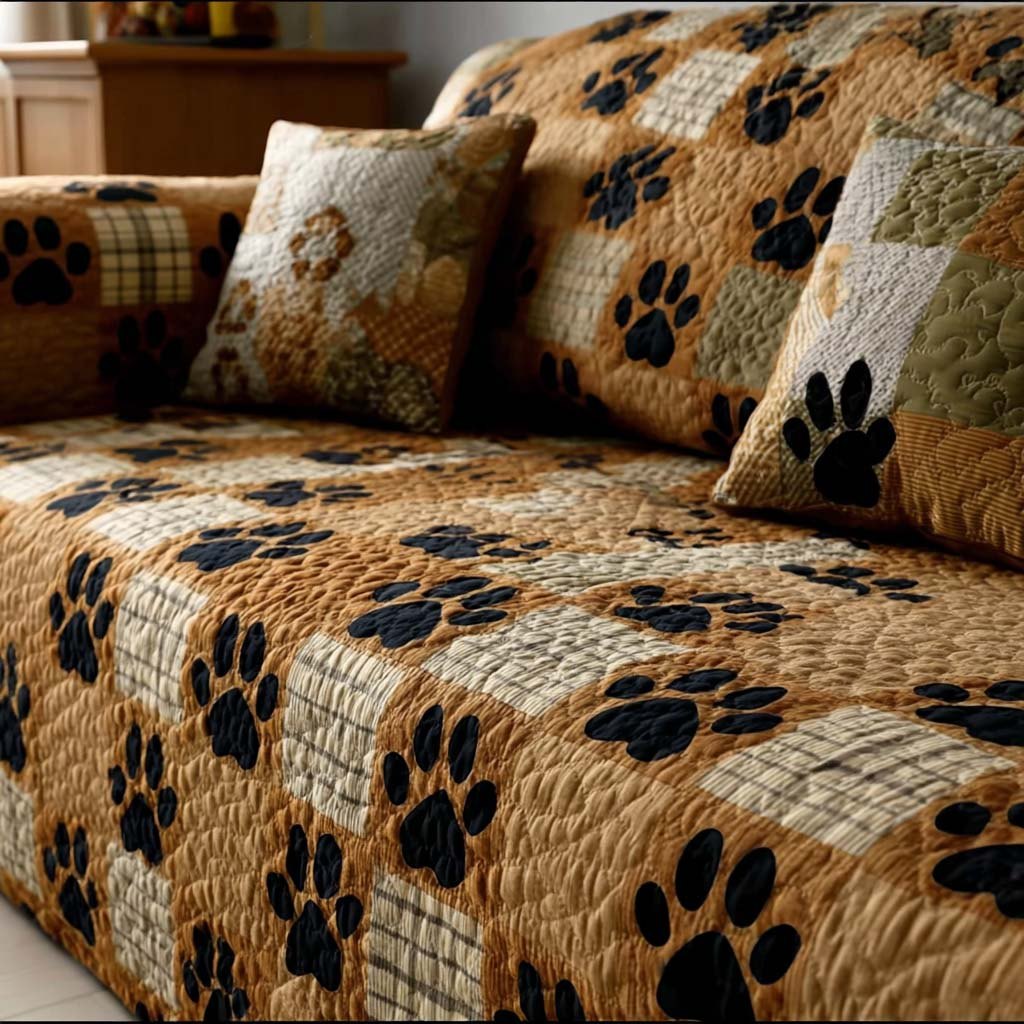 Nostalgic Paw Sofa Cover