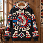 Not As White As Look hoodie, all-over print