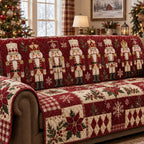 Nutcracker Christmas Parade Sofa Cover