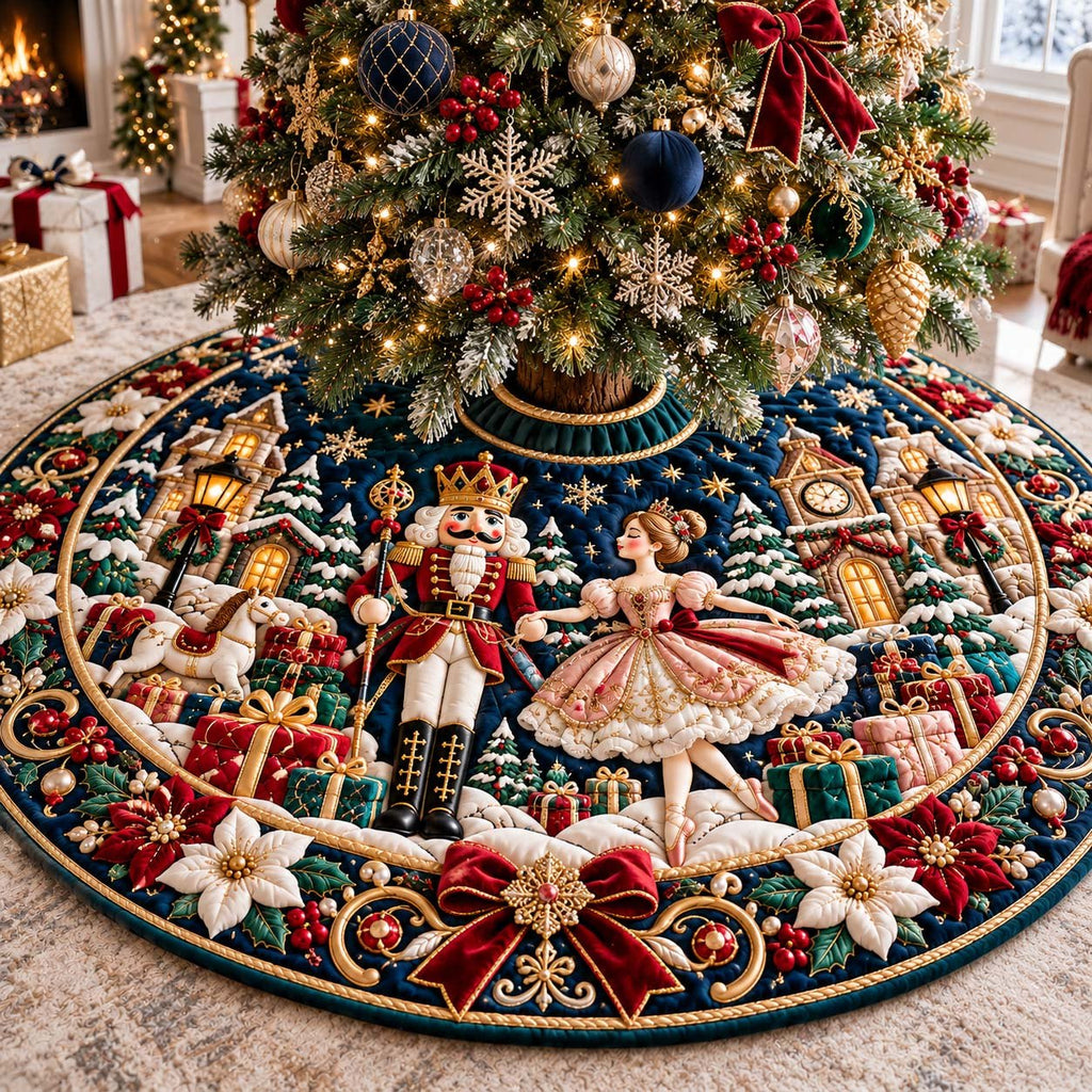 Nutcracker Gift Guard Christmas Tree Skirt