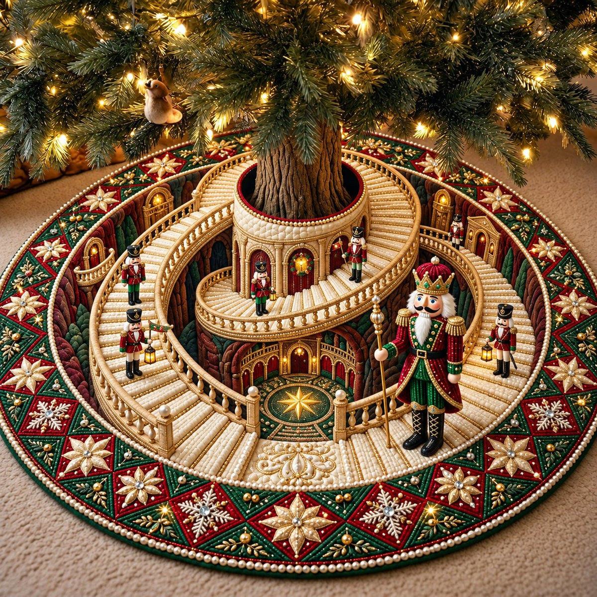 Nutcracker Stage Christmas Tree Skirt
