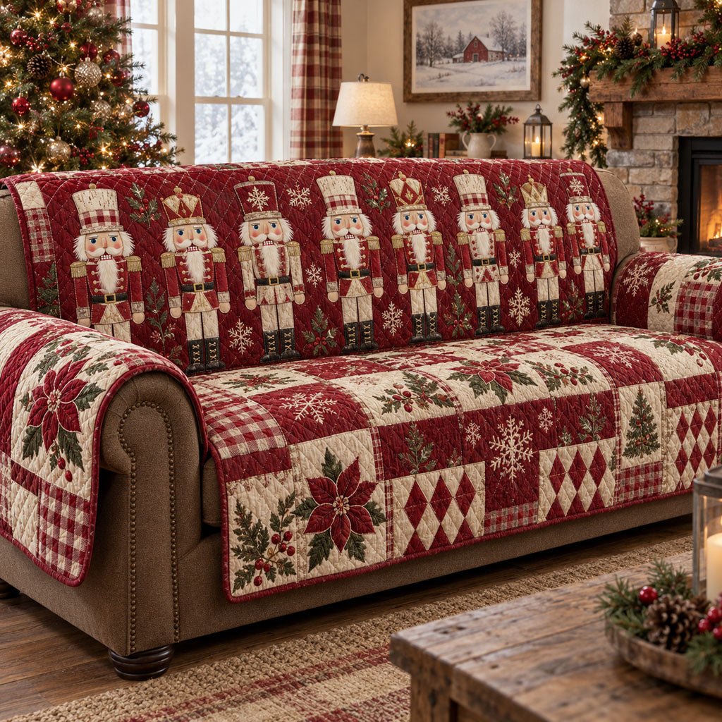 Nutcracker Winter Elegance Sofa Cover