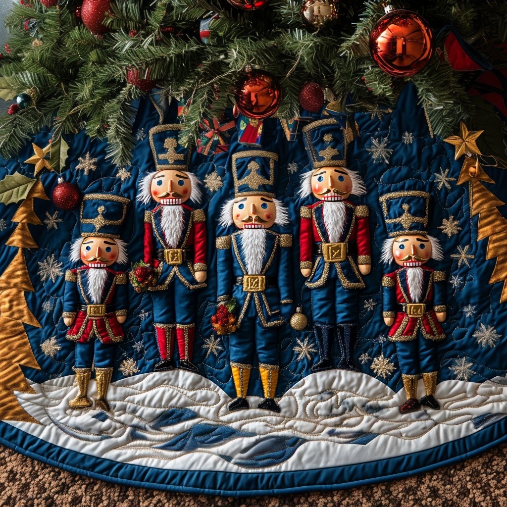 Nutcracker Wonderland Christmas Tree Skirt