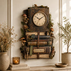Mushroom Forager Custom Name Wall Clock — personalized with a custom name
