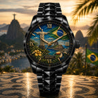 Custom Brazil Heritage Watch — personalized with a custom name