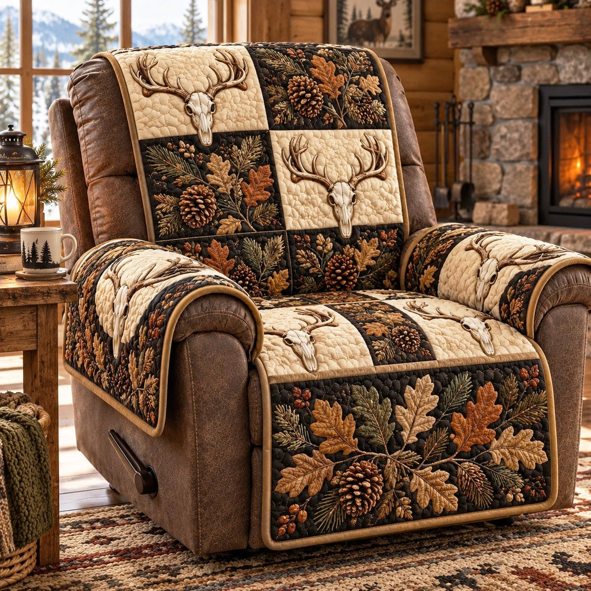 Oak Antler Sofa Cover