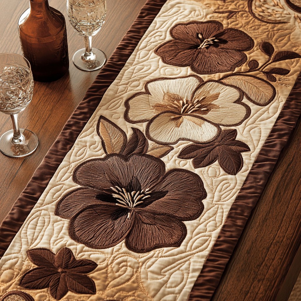 Ocean Blossom Table Runner